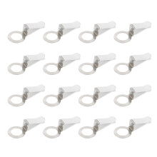 24Pcs White Car Aroma Clips Iron Durable Perfume Vent Clips for Auto