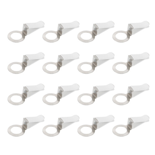 24Pcs White Car Aroma Clips Iron Durable Perfume Vent Clips for Auto