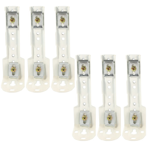 6 Pcs Wall Mount Bracket For Curtain Track Rod Hardware Brackets