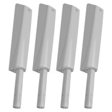 4Pcs Cabinet Push Latch Light Grey Plastic for Home Furniture Doors