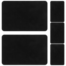 5Pcs Black Fiber Vinyl Record Cleaning Cloth Cd Dust Remover Tool