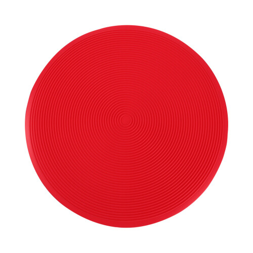1pc Red Silicone Heat Insulation Pad For Dining Tables
