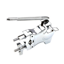 Adjustable Drum Clamp Cowbell Holder with Secure Mounting and Universal Stand Compatibility for Drum Kit