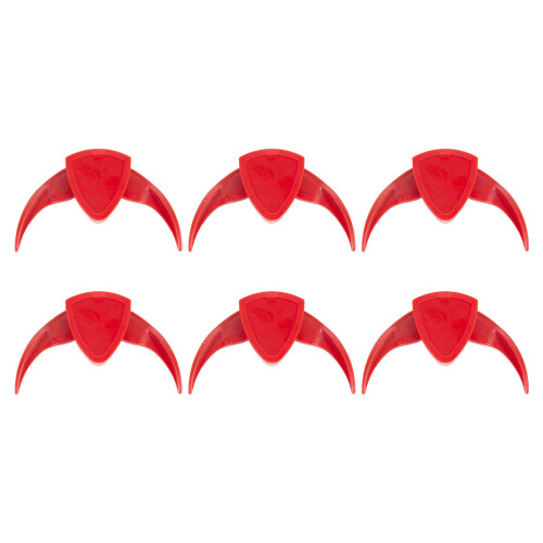 Melon Pliers Scissors Red 6pcs 3.5x2.4x0.4in