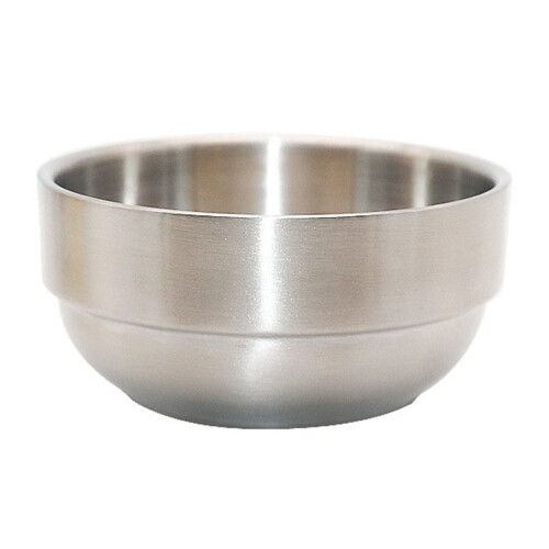 Tazza Schiuma Barba Uomo in Acciaio Argento