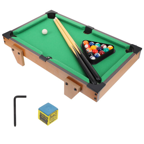 1Set Tavolo Da Biliardo Mini Verde in PVC Per Bambini Gioco Educativo