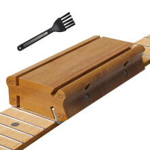 Guitar Fret Crowning File 4‑in‑1 Multi‑Angle Precision Fret Dressing Tool with Wooden Handle