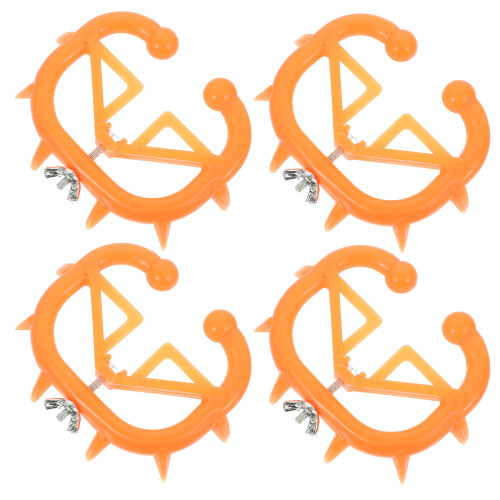 4Pz Anelli Naso Per Resistente E Facile Da Pulire Arancione