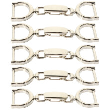 5Pz Fibbia Catena Argento Decorativi Per Scarpe