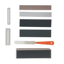 Precision Fret Leveling Tool for Guitars with Nonslip Ergonomic Handle and Precision Grounding Surfaces