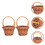 24X  Woven Baskets Miniature Flower Baskets Miniature Flower Baskets Small Easter Candy Gift Baskets 5