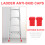 2Pcs Red Silicone Ladder Non-Slip Caps Durable Ladder Protector Covers 4