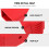 2Pcs Red Silicone Ladder Non-Slip Caps Durable Ladder Protector Covers 5