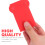 2Pcs Red Silicone Ladder Non-Slip Caps Durable Ladder Protector Covers 7