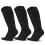 3 Pair Long Compressions Sock Suitable-fluorescent green aldult 5