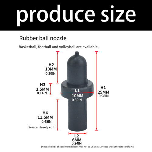 Buse universelle de remplacement de buse de boule de Football, 2