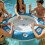 Portable Inflatable Entertainment Platform-light blue 3