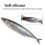 15 cm Swimbait Fishing Soft Baits 3D-Druckköder für-eine Packung 6