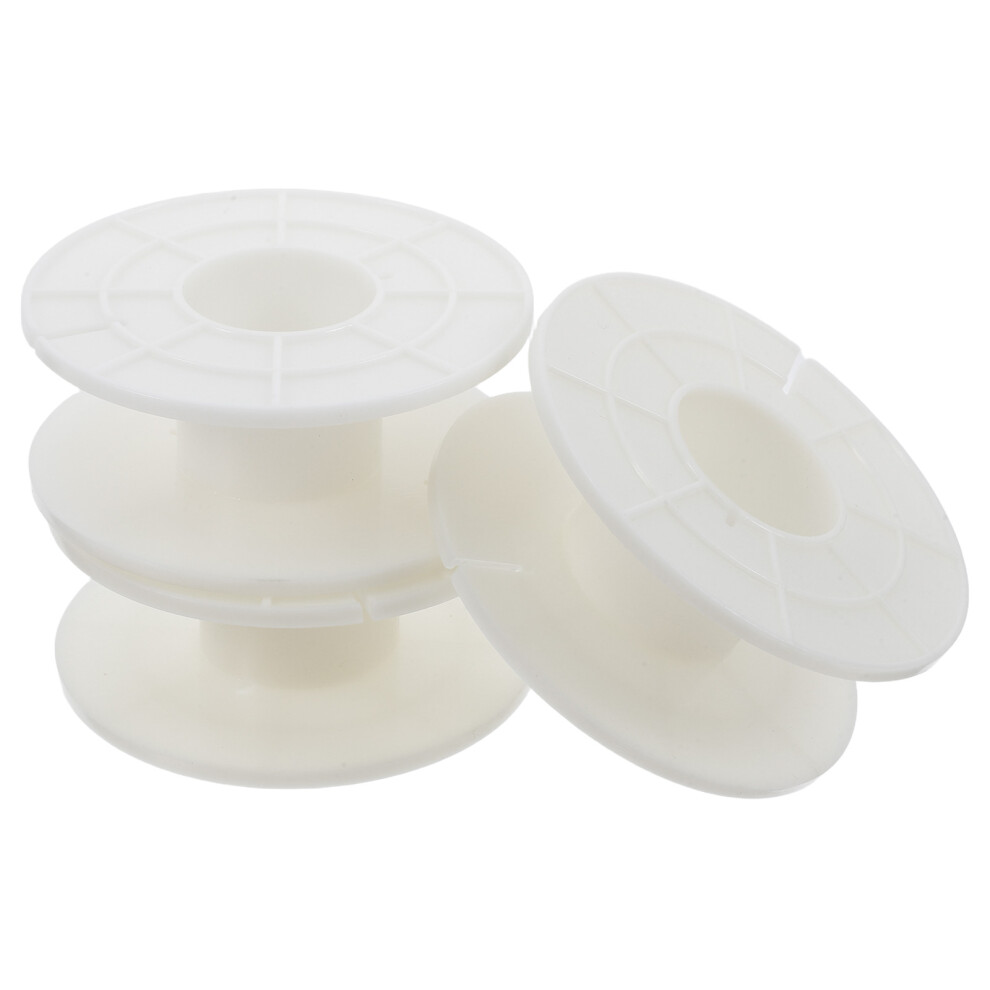 3Pcs Compact Plastic Cord Reel Tie Wire Storage For Audio Cables White 3742672021057