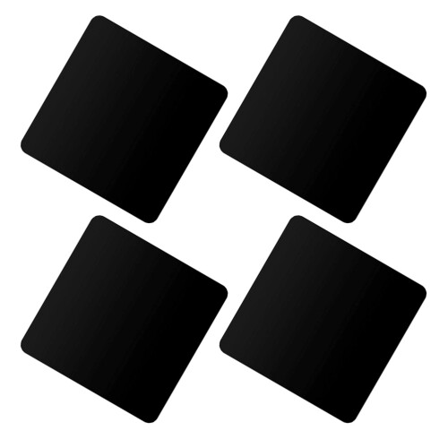 4Pz Lastre Specchio Acrilico Nero Per Moda E Piccoli