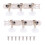Classical Guitar Tuning Pegs Set 3+3 Silver Tuners for Fast Accurate Tuning and Stable String Retention 1