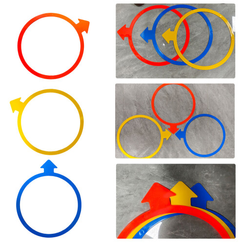 6pcs Arrows Agility Training Rings Multipurpose Arrows Agility 1
