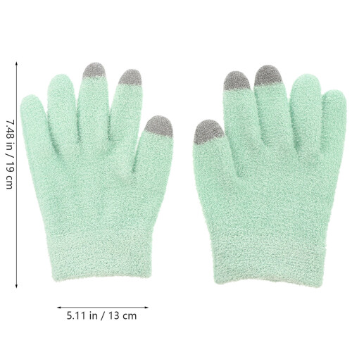 1Set Green Moisturizing Screen Gloves for Care 1