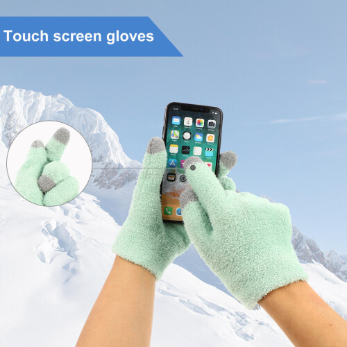 1Set Green Moisturizing Screen Gloves for Care 2
