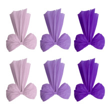 Pack of 6 Durable Efficient Plastic Large Wall Bows-grape color