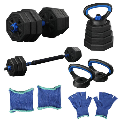 (40KG) Ρυθμιζόμενοι αλτήρες 4 σε 1 σετ 10-40KG βάρη μπάρα kettlebell push up