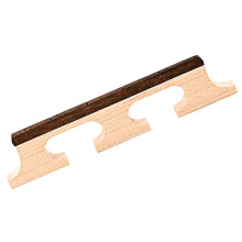 Professional Wooden Banjo Bridge Replacement Maple Rosewood Flat Bottom Polished Finish for Stable Tone