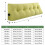 Corduroy Headboard Pillow Grey 150x20x50cm, Triangular Wedge Backrest Cushion for Reading and Sleeping 2