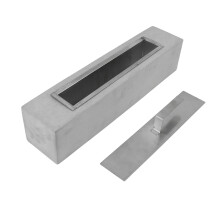 Alcohol Fireplace, 6000g, 45x10x9.7 cm, Grey