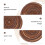 4Pcs Brown Cotton Woven Placemats Heat Resistant Tableware Mats 4