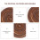 4Pcs Brown Cotton Woven Placemats Heat Resistant Tableware Mats 5