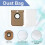 9 Pcs for Cecotec Conga 11090 13090 Sweeping Machine Accessories Main Side Brush Mop Filter Dust Bags 7