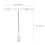 Porta Poster T-Shaped Stand Alluminio Regolabile Argento 2