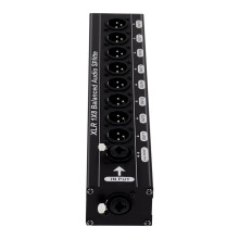 XLR 1x8 Gebalanceerde Audiosplitter 1 Ingang 8 Uitgangen 3-Pins XLR Audiosplitter Audiosignaal Splitterbox met Één Lusuitgang