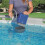 Automatic Pool Skimmer for Above Ground Pools, Wall Mounted Blue Surface Cleaner with Continuous Debris Removal 5