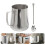 1Set Bicchiere in Acciaio Con Cucchiaio Per Latte E Caffè Argento 7
