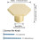 Gold Cabinet Knobs and Drawer Pulls 4 Pack, Elegant Gold Finish Zinc Alloy for Kitchen Cabinets 2