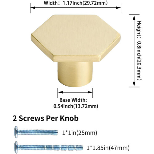 Gold Cabinet Knobs and Drawer Pulls 4 Pack, Elegant Gold Finish Zinc Alloy for Kitchen Cabinets 1