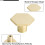 Gold Cabinet Knobs and Drawer Pulls 4 Pack, Elegant Gold Finish Zinc Alloy for Kitchen Cabinets 3