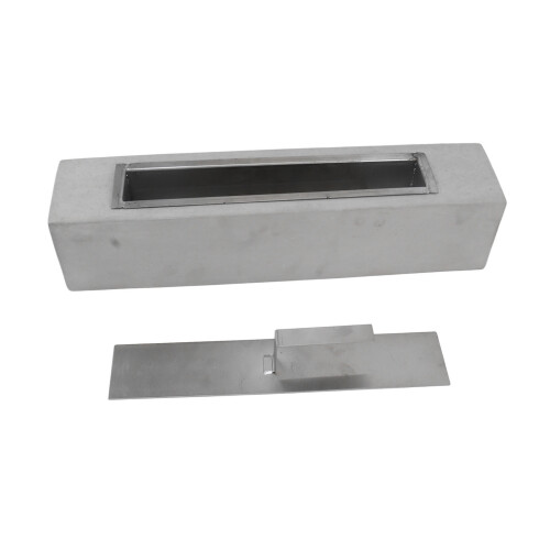Alcohol Fireplace, 6000g, 45x10x9.7 cm, Grey 2