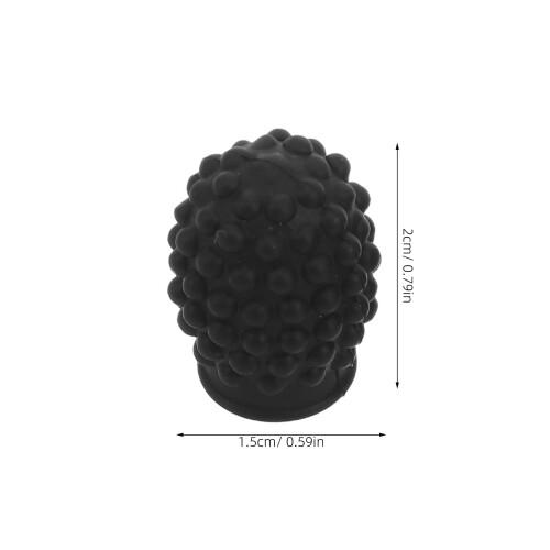 4Pz Silenziatori Bacchette in Silicone Nero Per Pratica Percussioni 1