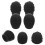 4Pz Silenziatori Bacchette in Silicone Nero Per Pratica Percussioni 5