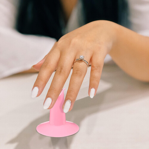 3Pcs Pink Support for Nail Art Compact Ergonomic Manicure Tool 2