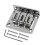 Adjustable 3 String Electric Guitar Bridge Tailpiece with Durable Metal Construction and Stable Tone Transfer 1