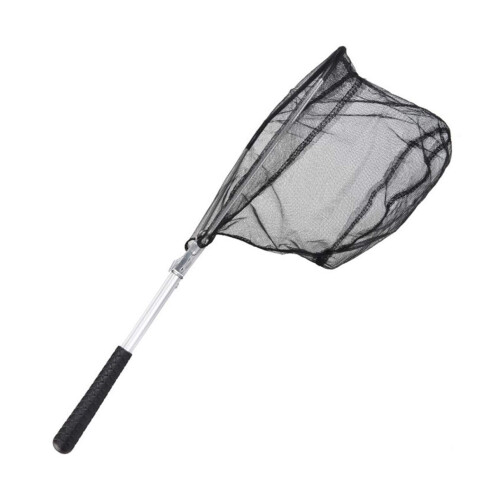 Triangular Aluminum Pool Skimmer Net for Above Ground Pools, Retractable Folding Cleaning Net 2