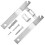 2Set Kit Appendichiavi Sicurezza in Ferro Argento Per Quadri E Specchi 6